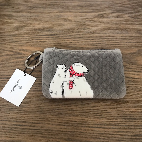 NEW Vera Bradley Zip ID Case Tranquil Gray - Picture 2 of 8